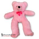 3.5ft-bright-pink-teddy-bear-soft-cuddly-gift-ready